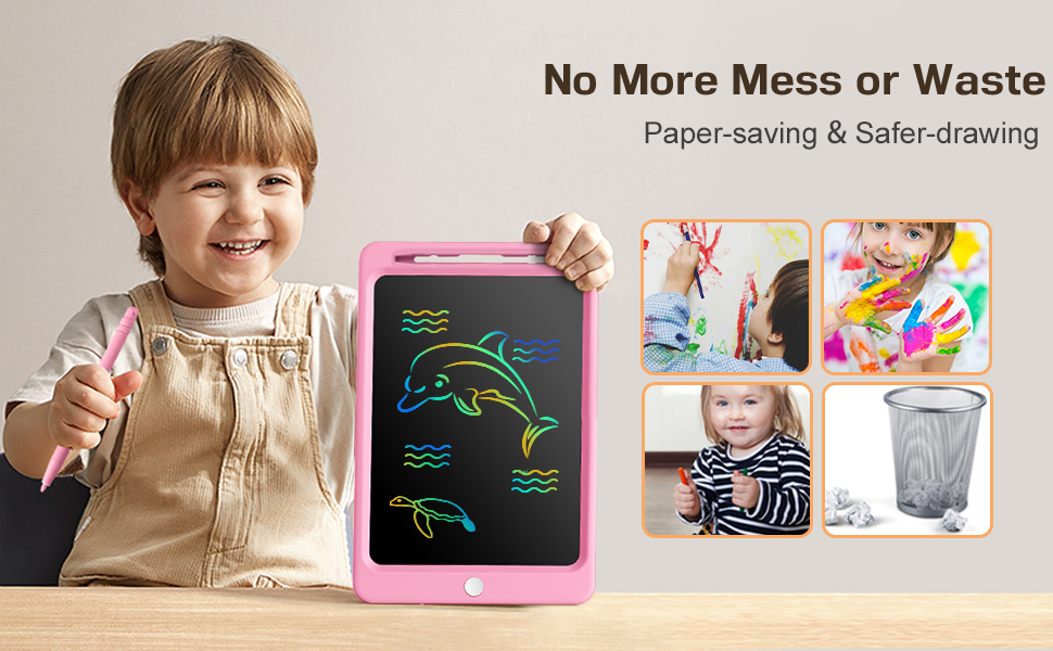 Beydoa LCD writing tablet, Learning Toys for 3 4 5 6 7 8 years old kids, drawing doddle board