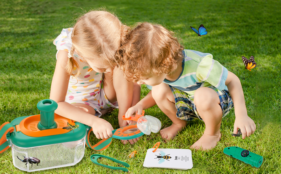 SERRELIM Bug Catcher Kit for Kids, Kids Outdoor Explorer