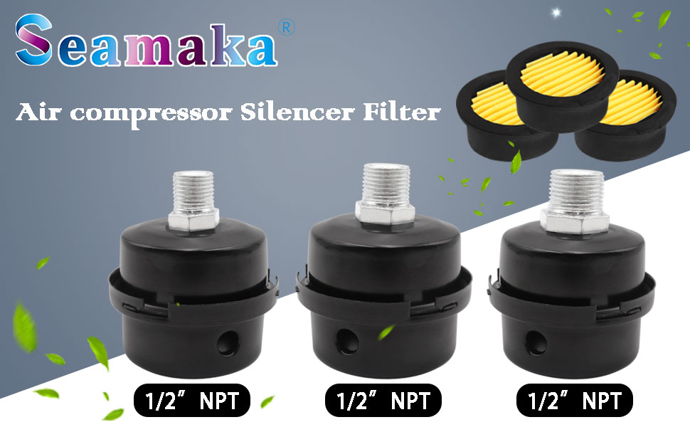 Seamaka 6PCS Air Compressor Filter Elements, Air Compressor