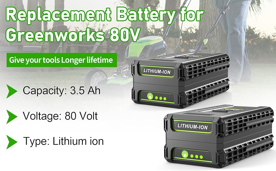 Greenworks batteries 80V