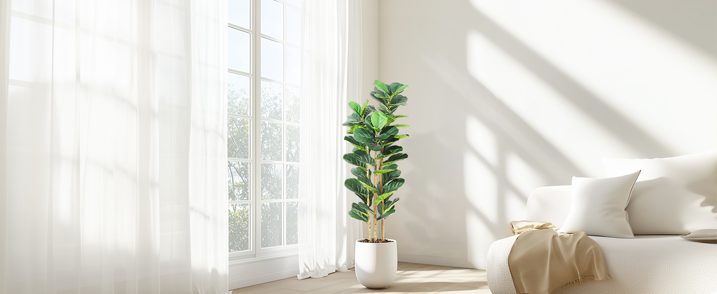 Faux Fiddle Leaf Fig Tree