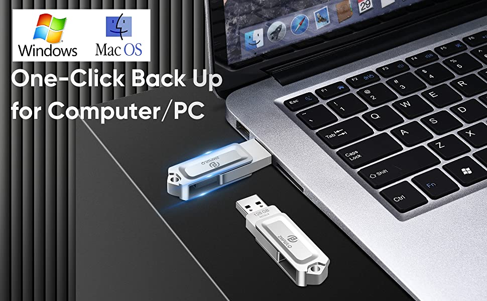 4 in 1 512GB Auto BackupPhotoStick Memory Storage for iPhone, iPad