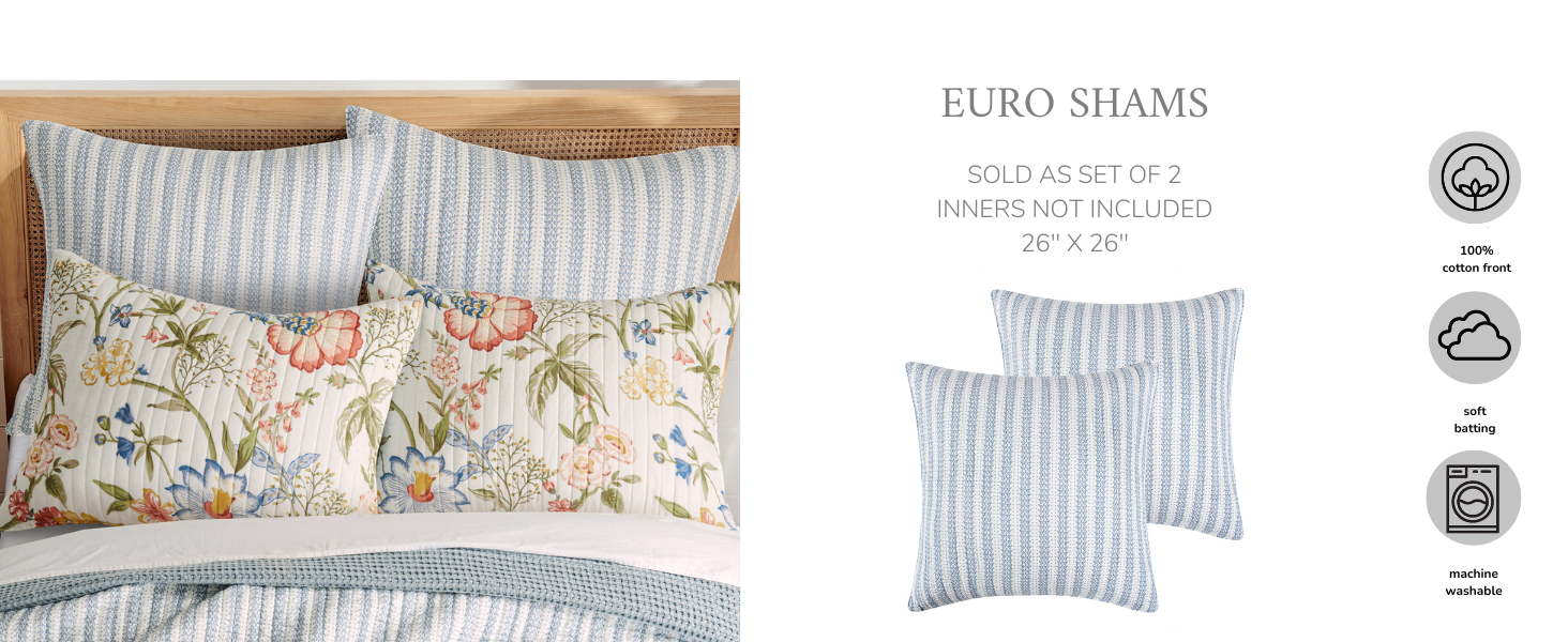 EURO SHAM SIZING CHART