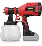 Brushless Cordless Paint Sprayer Compatible with Milwaukee 18V Battery (Battery Not Included),100...