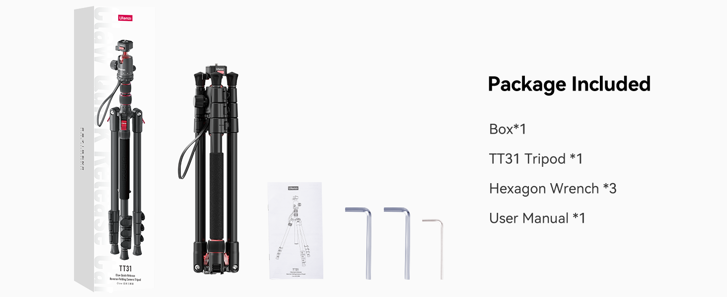 ULANZI TT31 Claw Quick-Release Camera Tripod