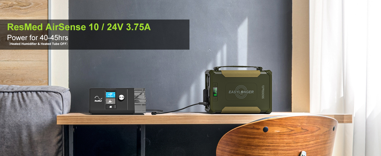 EASYLONGER CPAP Battery Backup ES960, 96000mAh Power