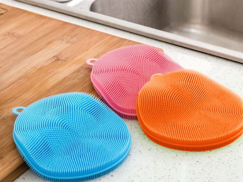 Silicone Scrubbing Pads 3 Pack By Trixes Amazon.co.uk Grocery