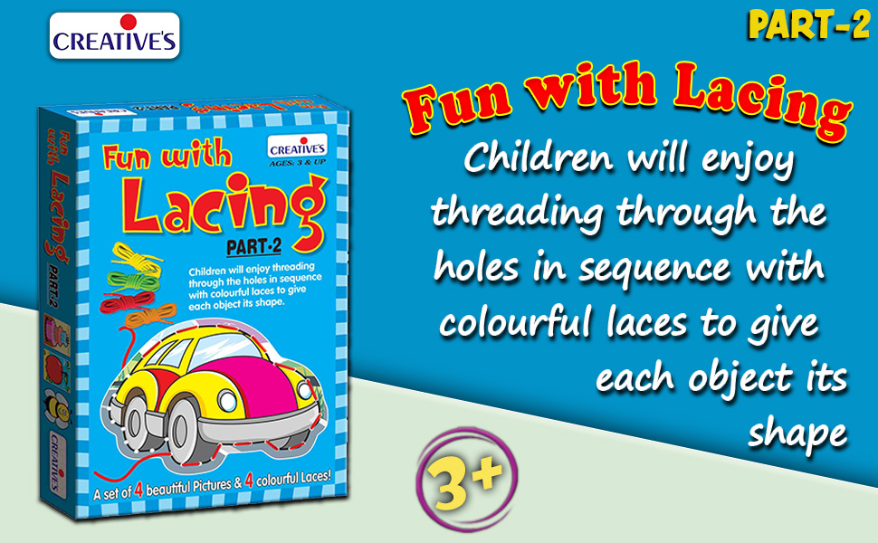 fun with lacing part 2 learing & educational children activity game develop ages 3 +