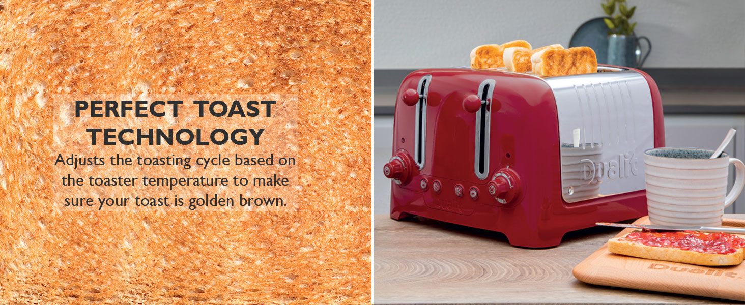 Dualit 46202 4 Slice Lite Toaster 2kW Toasts 120 Slices an Hour