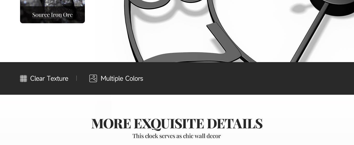 clear texture with multiple colors