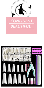 Natural Coffin Nails Tips