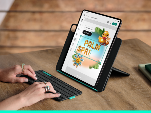 Logitech Flip Folio, Keyboard Case for iPad Pro 13-inch (M4