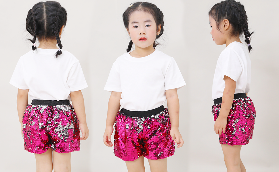 Amazon.com: CHENBAO Girls Shorts Flip Sequin Sparkle Short