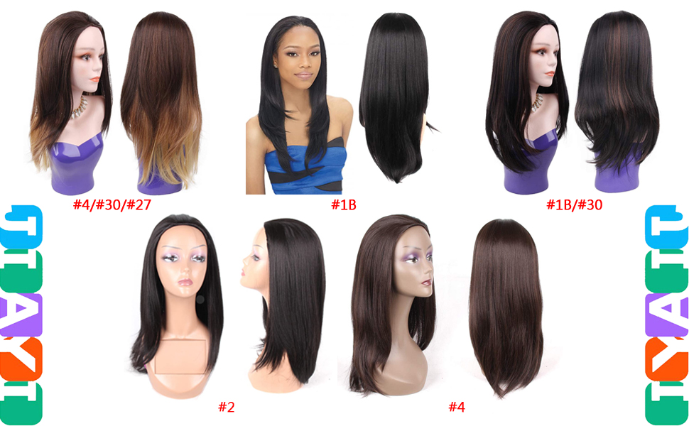 Half Wig Straight Hair Synthetic Wigs