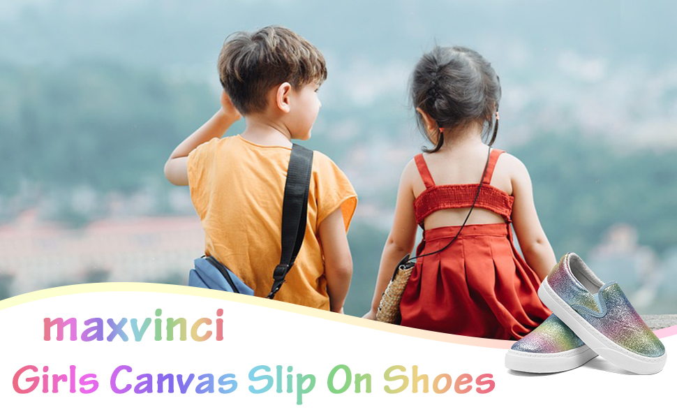 girls slip on classic canvas shoes