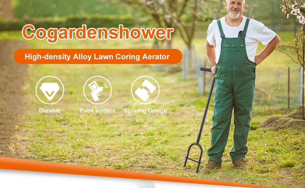 Manual Lawn Aerator Tool Plug Core Aerator for Lawn