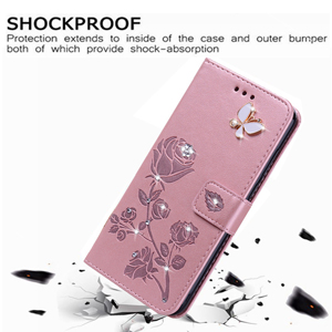 Phone Case for Huawei Y6 2019/Y6S 2019/Honor 8A with Kickstand,Card Slots,Silicone Bumper,Shockproof,Flip Wallet Leather Protective Cover for Huawei Y6 2019/Y6S 2019/Honor 8A(6.09'') 19 SHOKCFROOF
