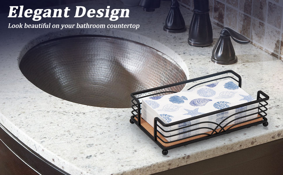 MOLEDINO Napkin Holder for Bathroom, Bathroom Napkin Holder Paper Disposable Hand