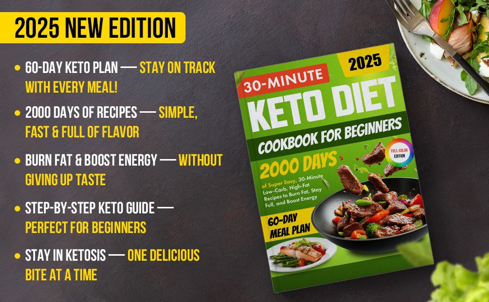 Keto Cookbook recipe plates
