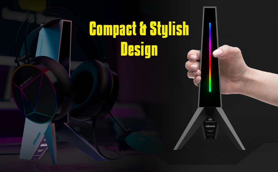 zeb demon, gaming headphone stand,zebronics gaming headphone stand,headphone stand