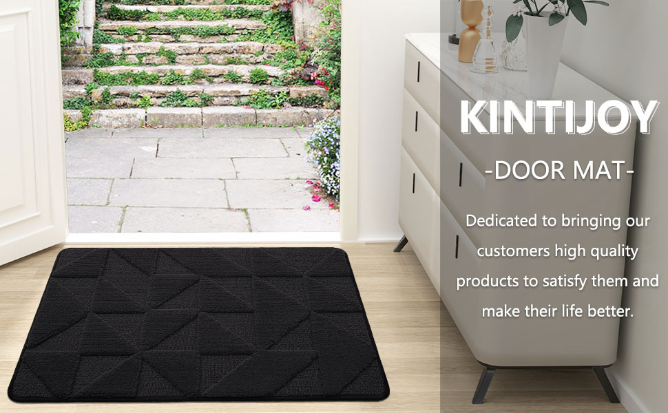 Kitinjoy Indoor Door Mat, 36" x 59", NonSlip Absorbent Resist Dirt