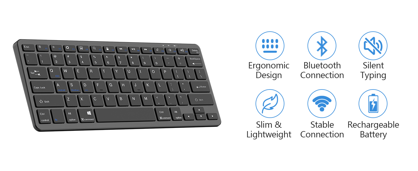 TaIYanG Bluetooth Keyboard for iPad Wireless Keyboard