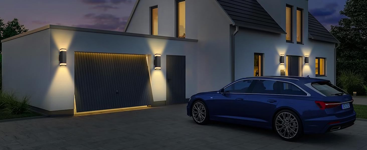 rgb outdoor wall lights