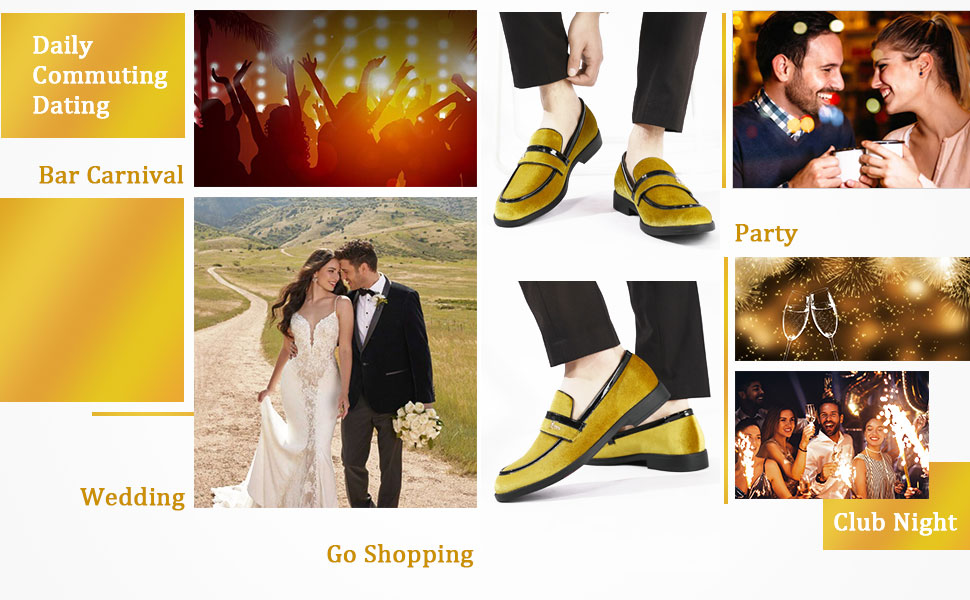 Mens Velvet Leather Loafer Designer Party Wedding Prom Dress Shoe Modern Casual Slip on Casual