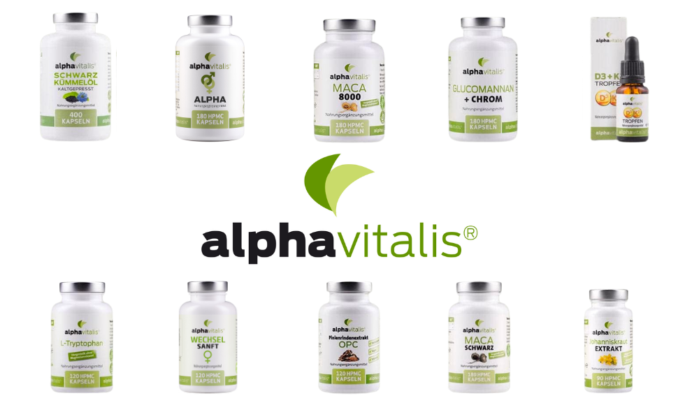 Alphavitalis Maca 8000 Kapseln hochdosiert - 180 Kapseln 20:1 Maca ...