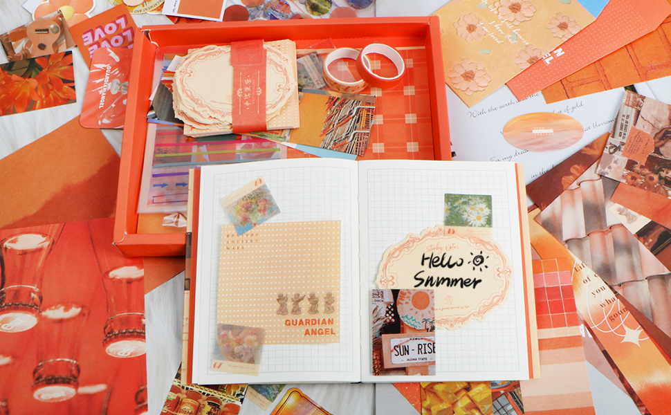 Kit Scrapbooking Vintage SUPRBIRD 136 Pezzi - Quaderno A6, Carta, Adesivi Per Journaling Fai Da Te
