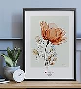 Amazon.co.jp: 絵画「オレンジ色の花」インテリア 絵 花 アート