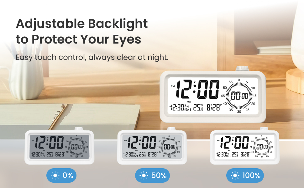 MADV Digital Visual Time Manager Clock, Multifunctional