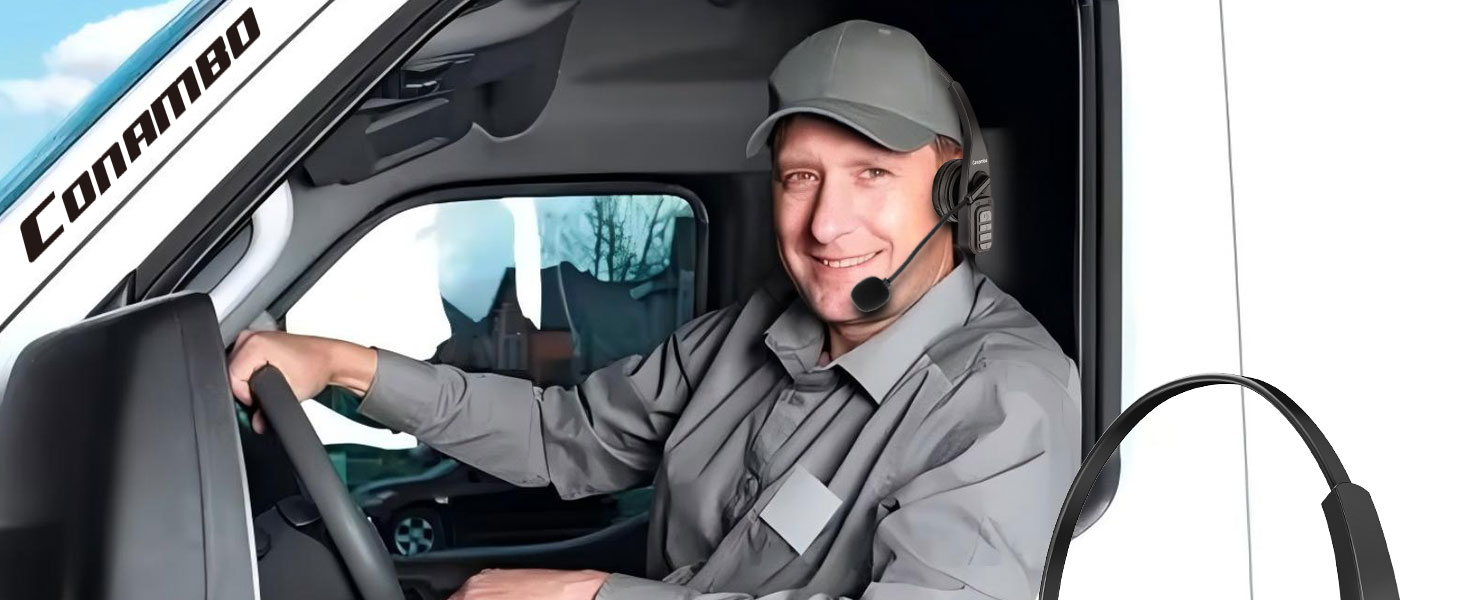 wireless headset with mic for work