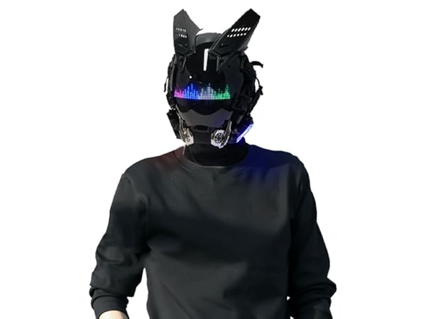 Amazon.com: Marikito Cyberpunk Helmet Futuristic Techwear