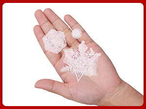 snowflake window clings