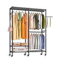 Amazon.com: Exglobol Heavy Duty Garment Rack, 3 Tiers Metal