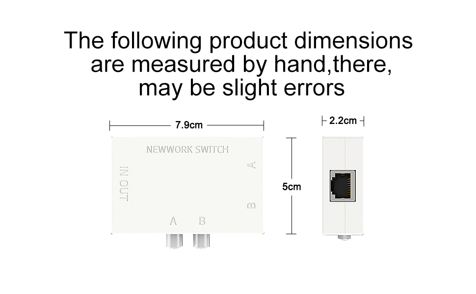10Gtek Network Selector Switch, 1 2 in