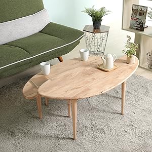 Amazon.co.jp: 不二貿易(Fujiboeki) ローテーブル リビング