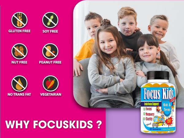 Mua Focus Kids Gummies for Kids Brain Focus Support Chewable Attention - Best Gummies For Focus And Concentration