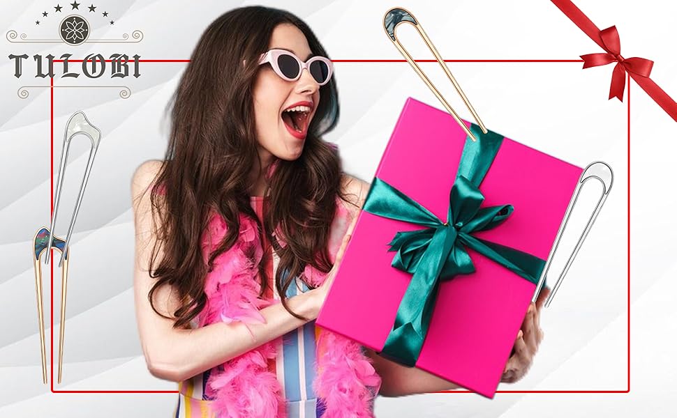 4 Pcs Hair Pins,U Shaped Hair Pins