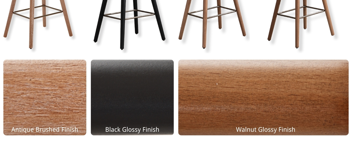 HEAHYO Backless Counter Stools Set of 4, Linen Fabric