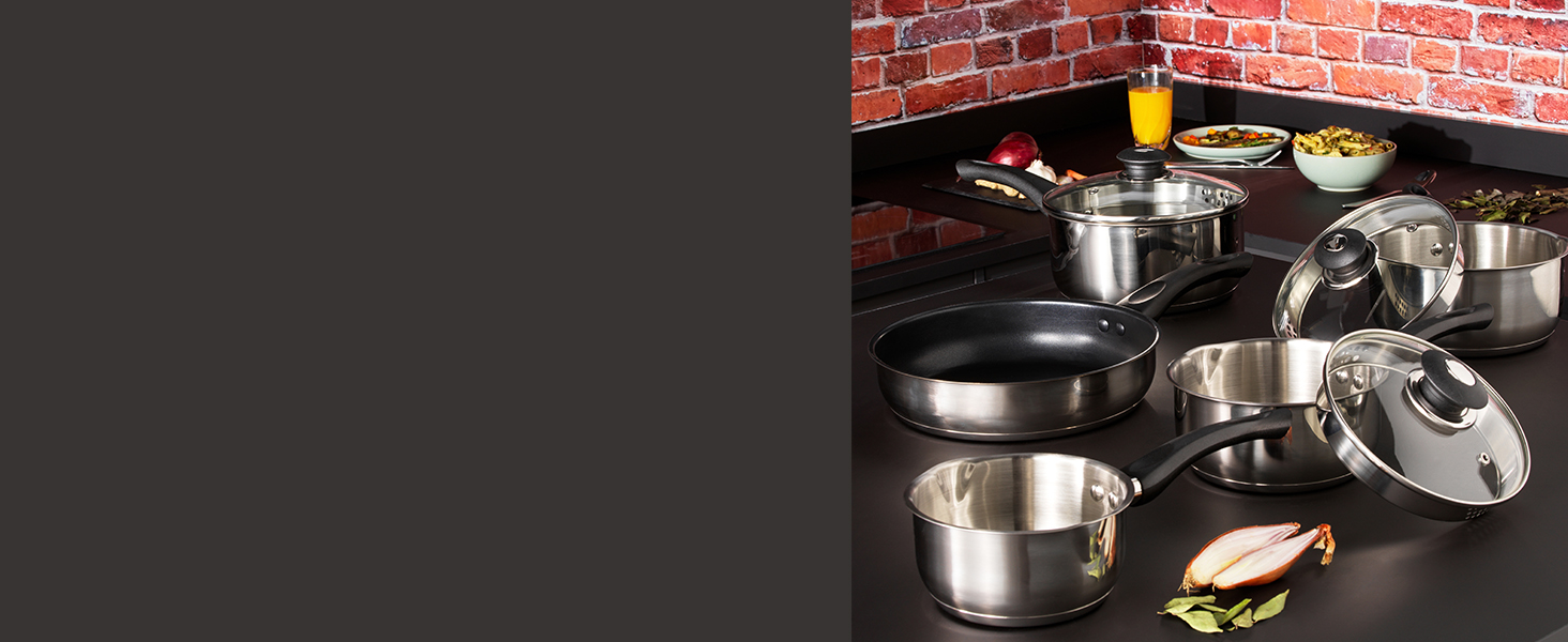 Russell Hobbs RH02632EU7 18cm, 2 L Stielkasserolle, Stieltopf Edelstahl