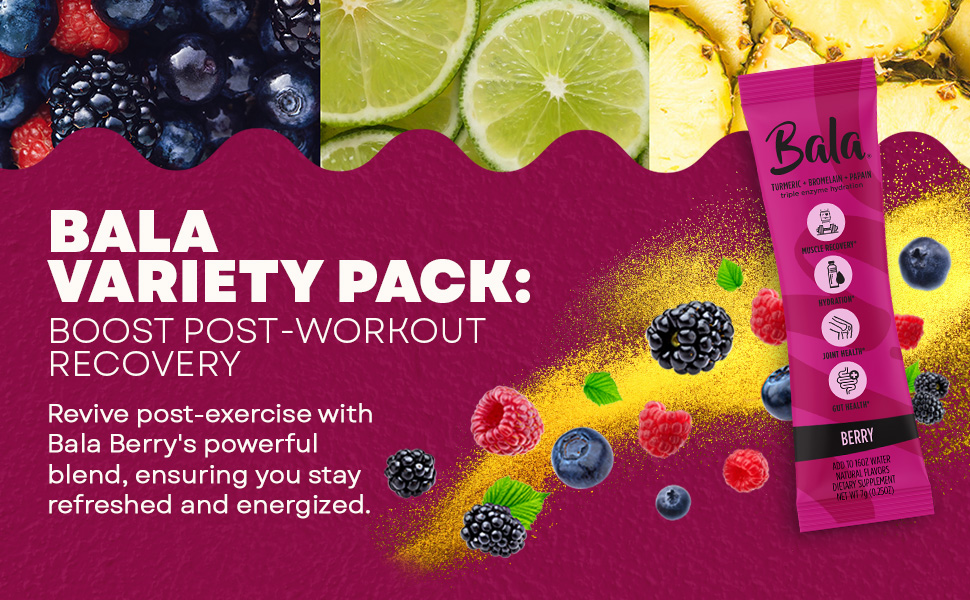 Bala Variety pack: Boost post-workout recovery