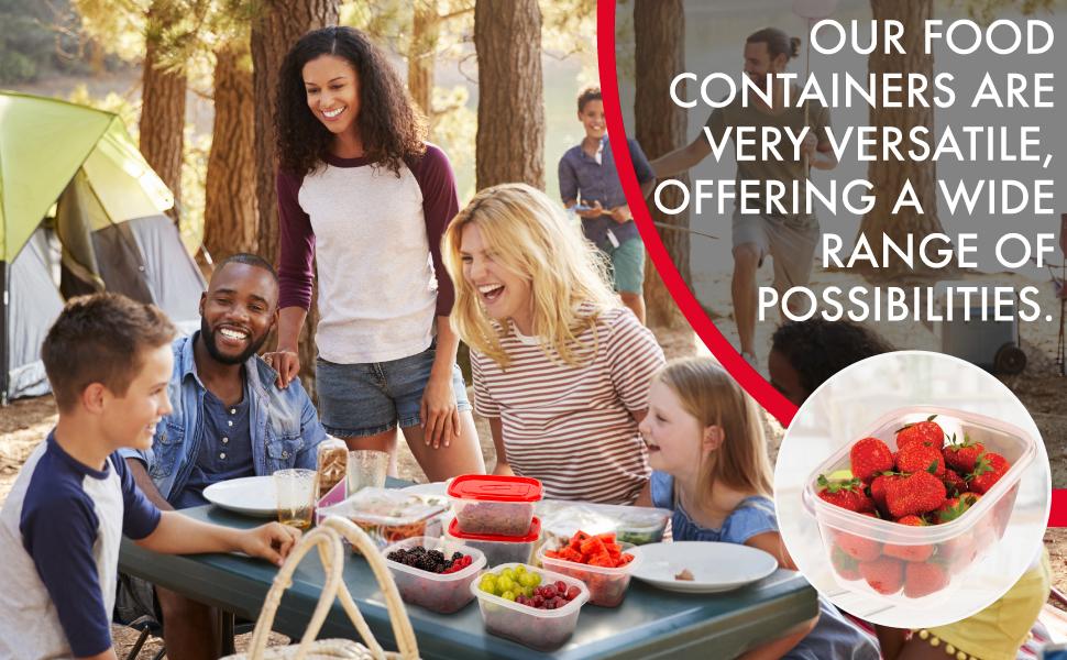 FoodStorageContainersSetBPAFree, 5 pack x 400 ml , Food Containers