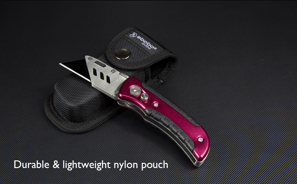 Folding Utility Knife/Box Cutter/Work Knife+5 Extra Replaceable SK5