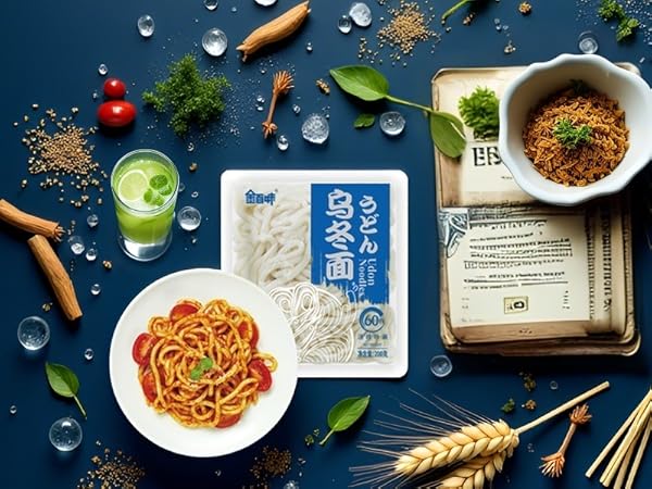 Amazon.com : XCVFDVOR Japanese Udon Noodles, Thick and Chewy