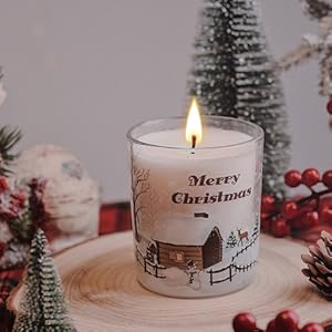 Christmas Candle Gifts for Women with Gift Box Christmas Aromatherapy Soy Candles for Home Scented