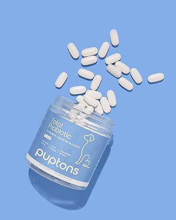 puptons Total Urinary Care Treats | Dog UTI, Incontinence & Cystitis Relief Soft Chews | Natural Ingredients | Advanced Bladder & Kidney Support for Dogs (90 Treats) 19 Puptons Total Probiotic Tablets for Dogs