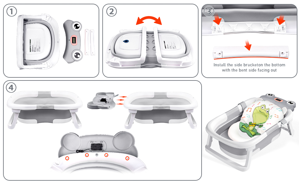 Non Slip Infant Bath Tub