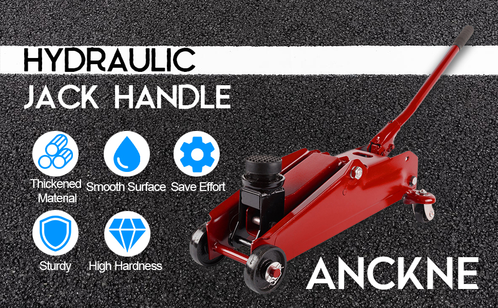ANCKNE Horizontal Hydraulic Jack Handle 2 Ton, Jack Handle